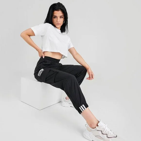 adidas Originals Women's Baloon Cargo Nylon Pants FL9103 - Picture 2 of 12